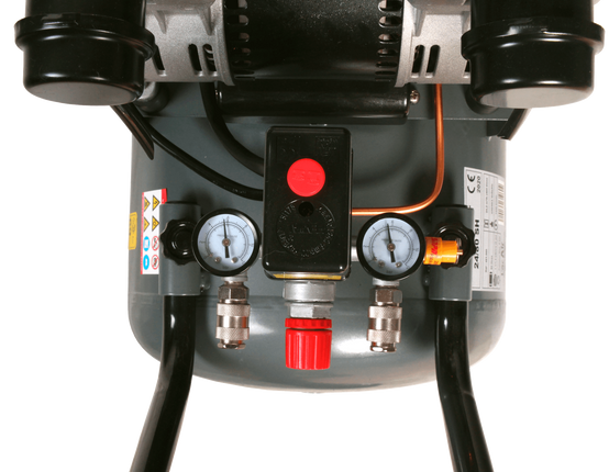Lacme - Compresseur mobile SILENT 24/80 SH - 24 m³/h monophasé - 80 litres - 8 bar - LACMÉ - Image 2