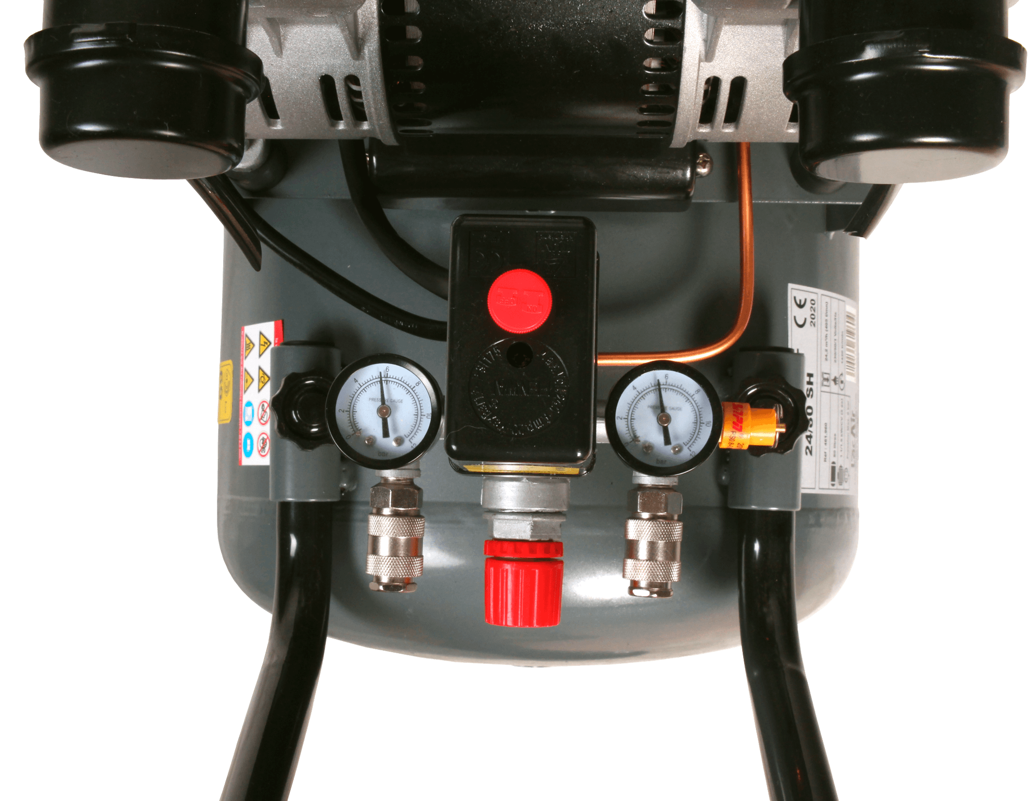 Lacme - Compresseur mobile SILENT 24/80 SH - 24 m³/h monophasé - 80 litres - 8 bar - LACMÉ - Image 2