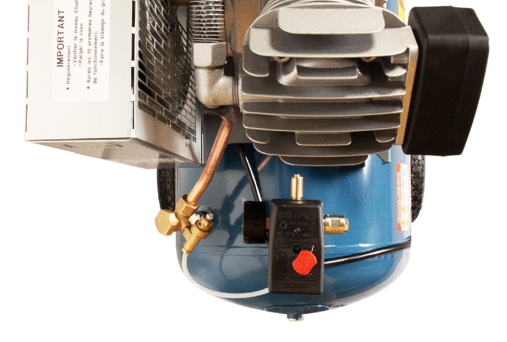 Lacme - Compresseur mobile Comprestar 23V100M - 23m³/h monophasé - 100 litres - 11 bar - LACMÉ - Image 2