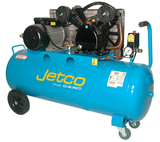 Lacme - Compresseur mobile JETCO 100 - 18 m³/h monophasé - 100 litres - 8 bar - LACMÉ - Image 1