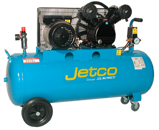 Lacme - Compresseur mobile JETCO 100 - 18 m³/h monophasé - 100 litres - 8 bar - LACMÉ - Image 2