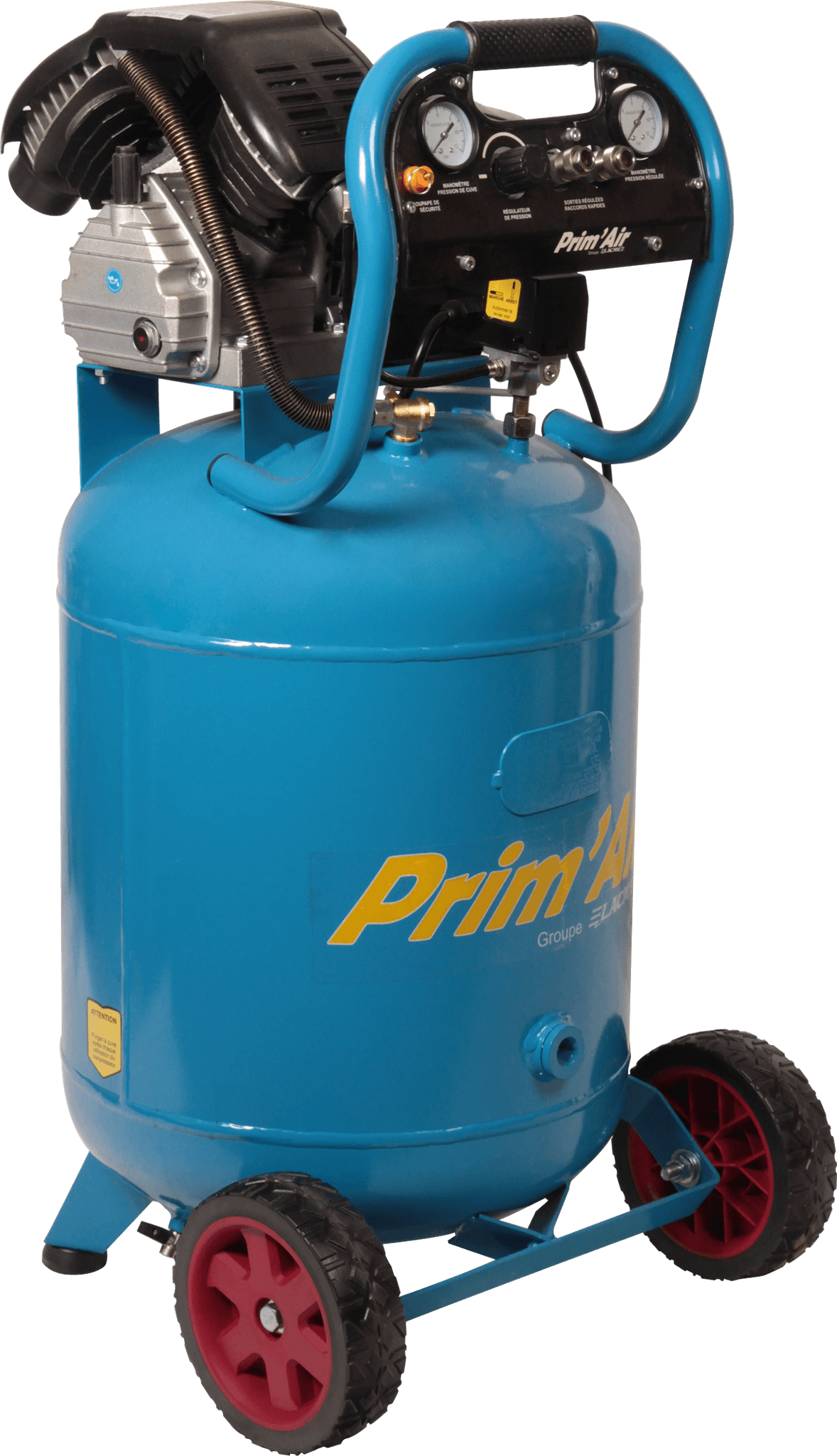 Lacme - Compresseur monobloc PRIMAIR MM20/100V - 20 m³/h monophasé - 100 litres - 8 bar - LACMÉ - Image 3
