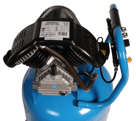 Lacme - Compresseur monobloc PRIMAIR MM20/100V - 20 m³/h monophasé - 100 litres - 8 bar - LACMÉ - Image 4