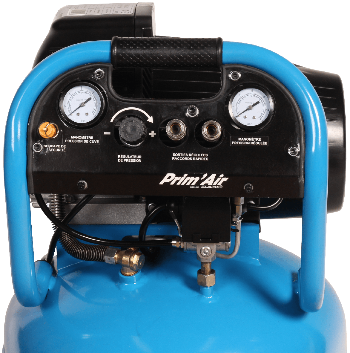Lacme - Compresseur monobloc PRIMAIR MM20/100V - 20 m³/h monophasé - 100 litres - 8 bar - LACMÉ - Image 2