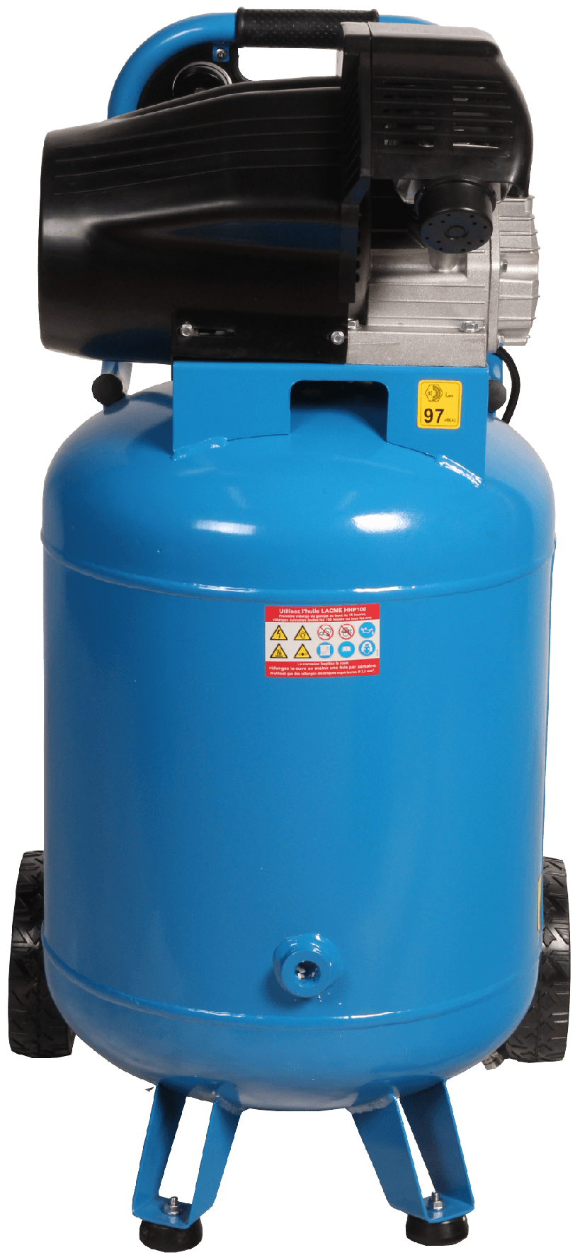 Lacme - Compresseur monobloc PRIMAIR MM20/100V - 20 m³/h monophasé - 100 litres - 8 bar - LACMÉ - Image 1