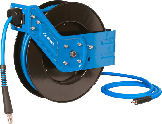 Lacme - Enrouleur automatique carter ouvert 10 m - Ø 9,5 x 15 mm - 3/8”, tuyau Lacm'Flex - LACMÉ - Image 1