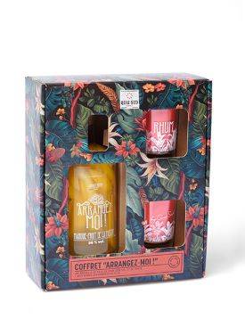 Quai sud - Rhum arrangé mangue-fruits de la passion 30° 70 cl + 2 verres