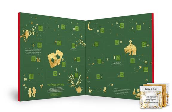 Terre d'Oc - Calendrier de l'avent solidaire 24 sachets de thés - Terre d'Oc - Image 2
