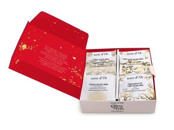 Terre d'Oc - Coffret assortiment de 32 sachets de thés BIO de noël 60 g  - Terre d'Oc - Image 1