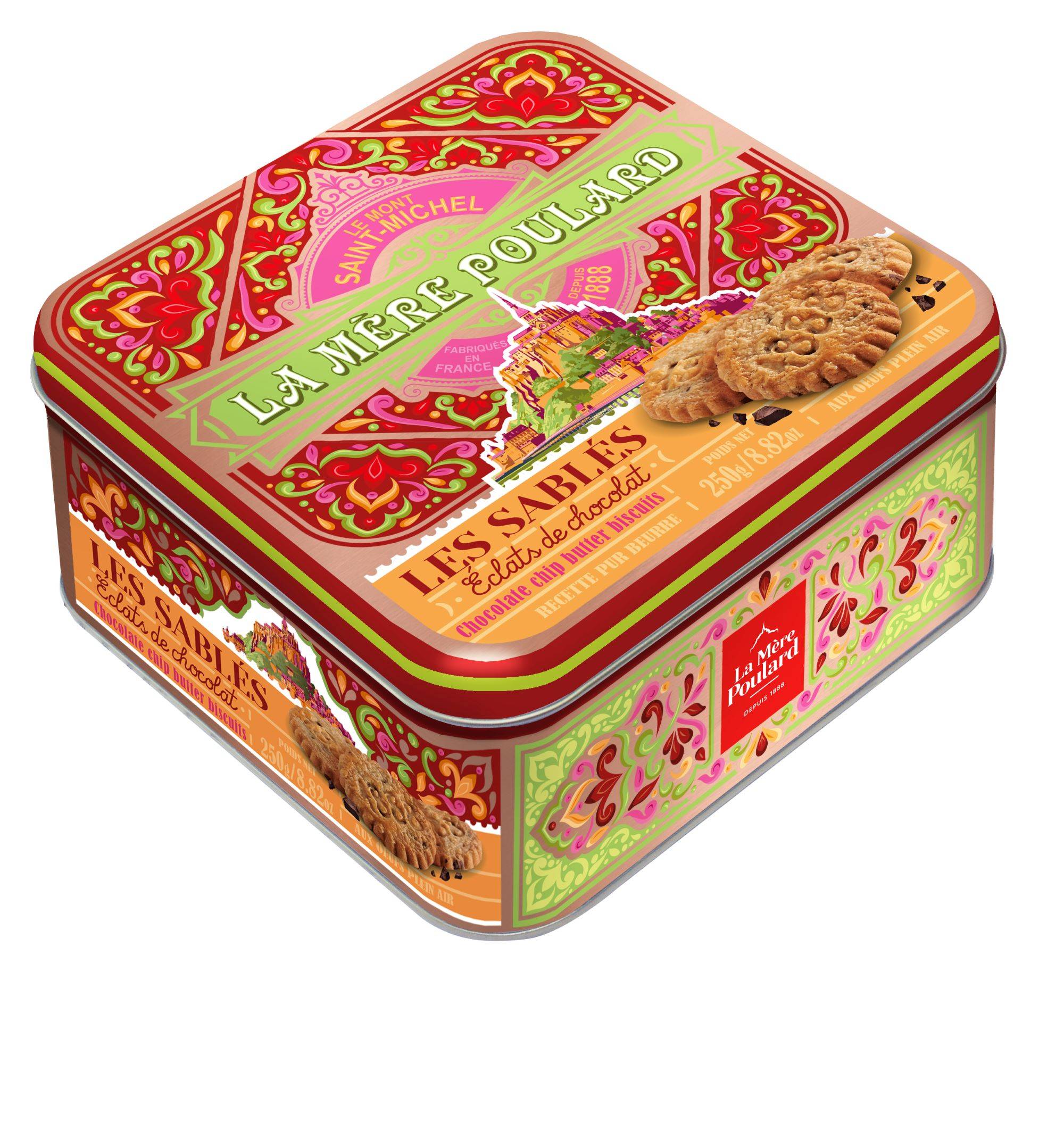 La Mère Poulard - Coffret de sablés éclats chocolat 250 g - La Mère Poulard