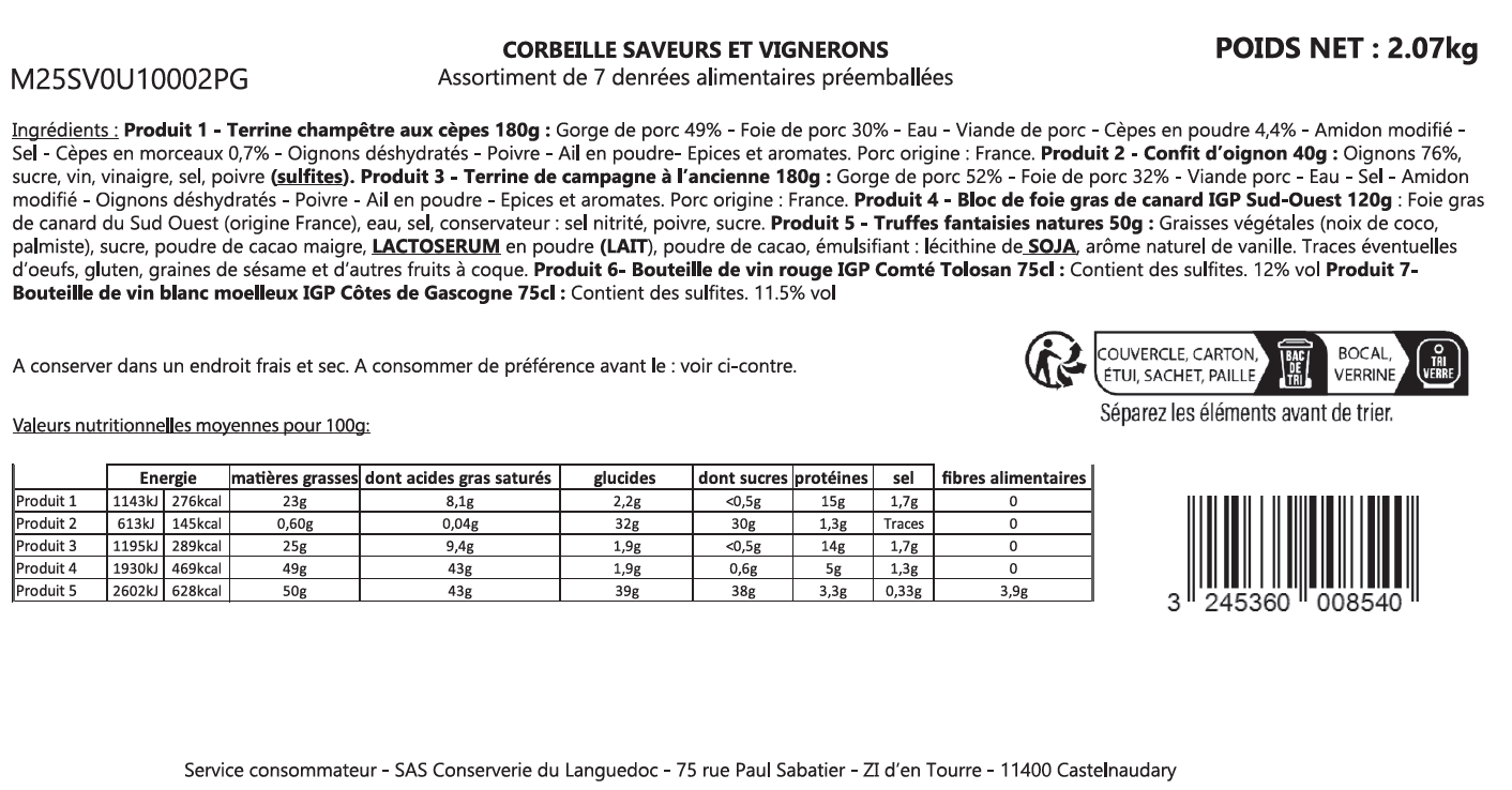 Près des Gourmets - Coffret "Saveurs et vignerons" - Près des gourmets - Image 3