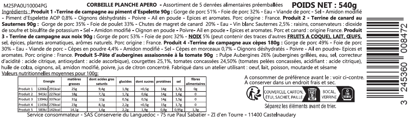 Près des Gourmets - Coffret "Planche apéro" - Près des gourmets - Image 2