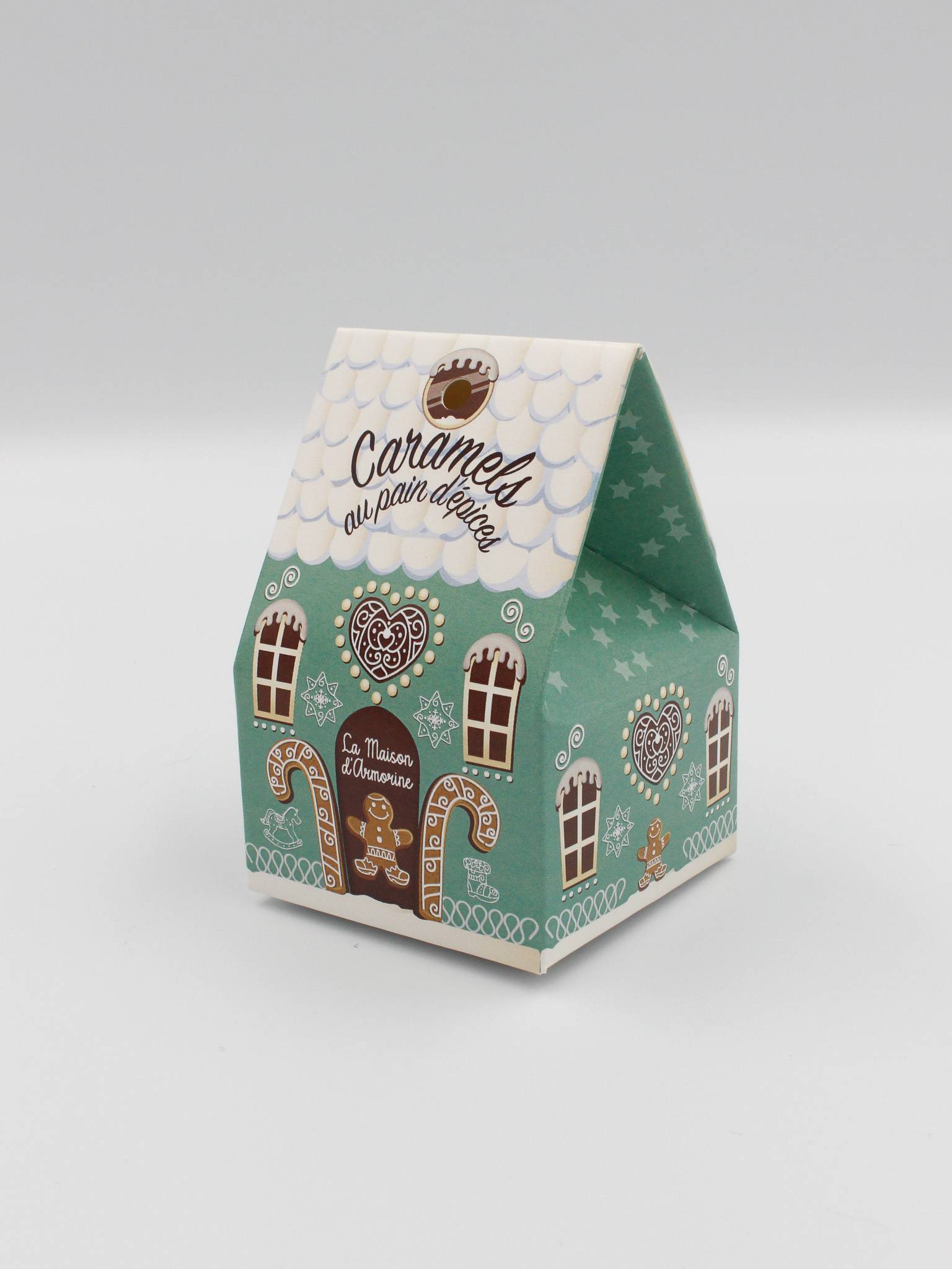 La Maison d Armorine - Caramels tendres au beurre salé au pain d'épices bio chalet 40 g - La Maison d'Armorine - Image 1