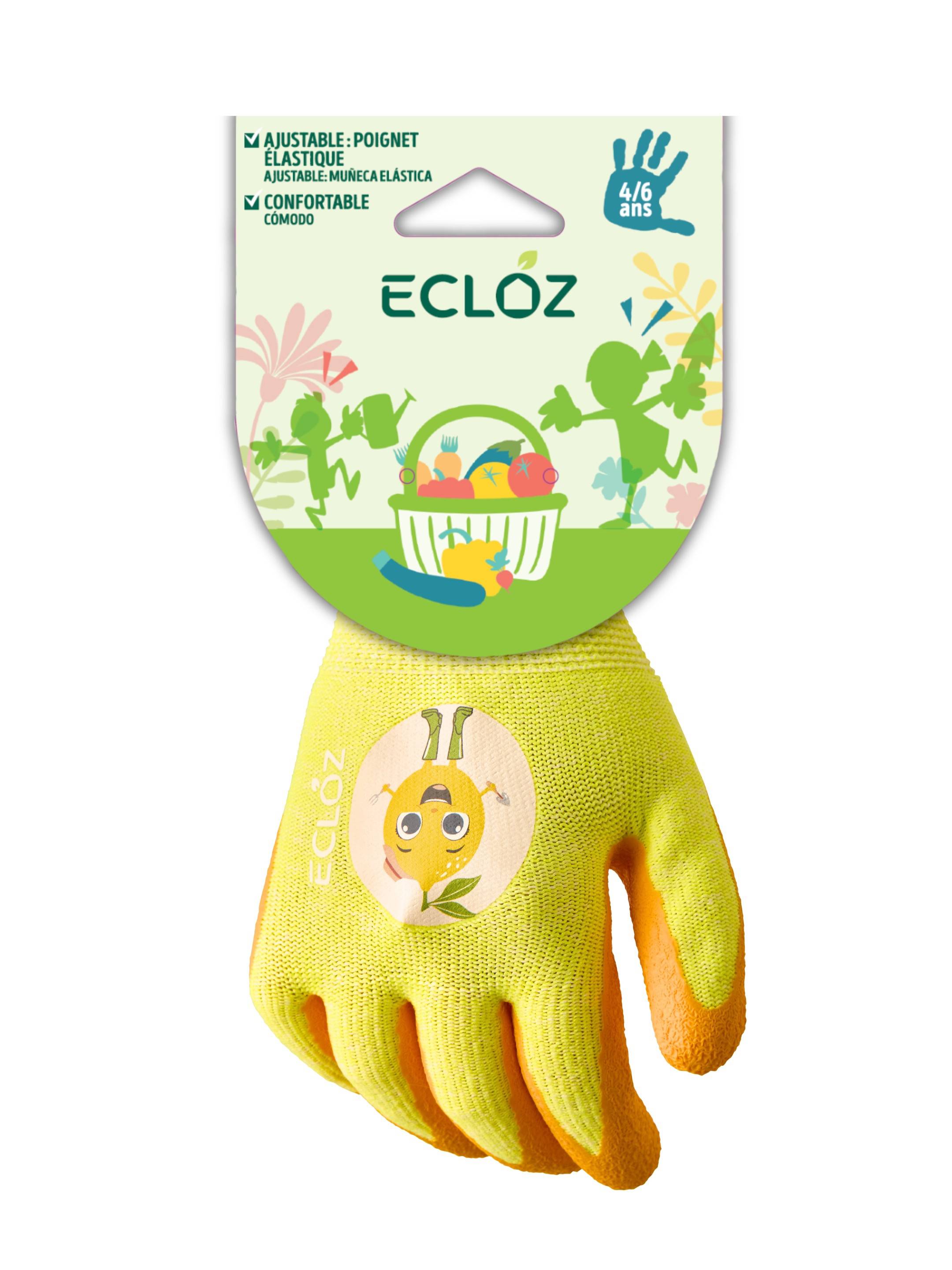Ecloz - Gant enfant Louison jaune taille 3/4 ans - Ecloz