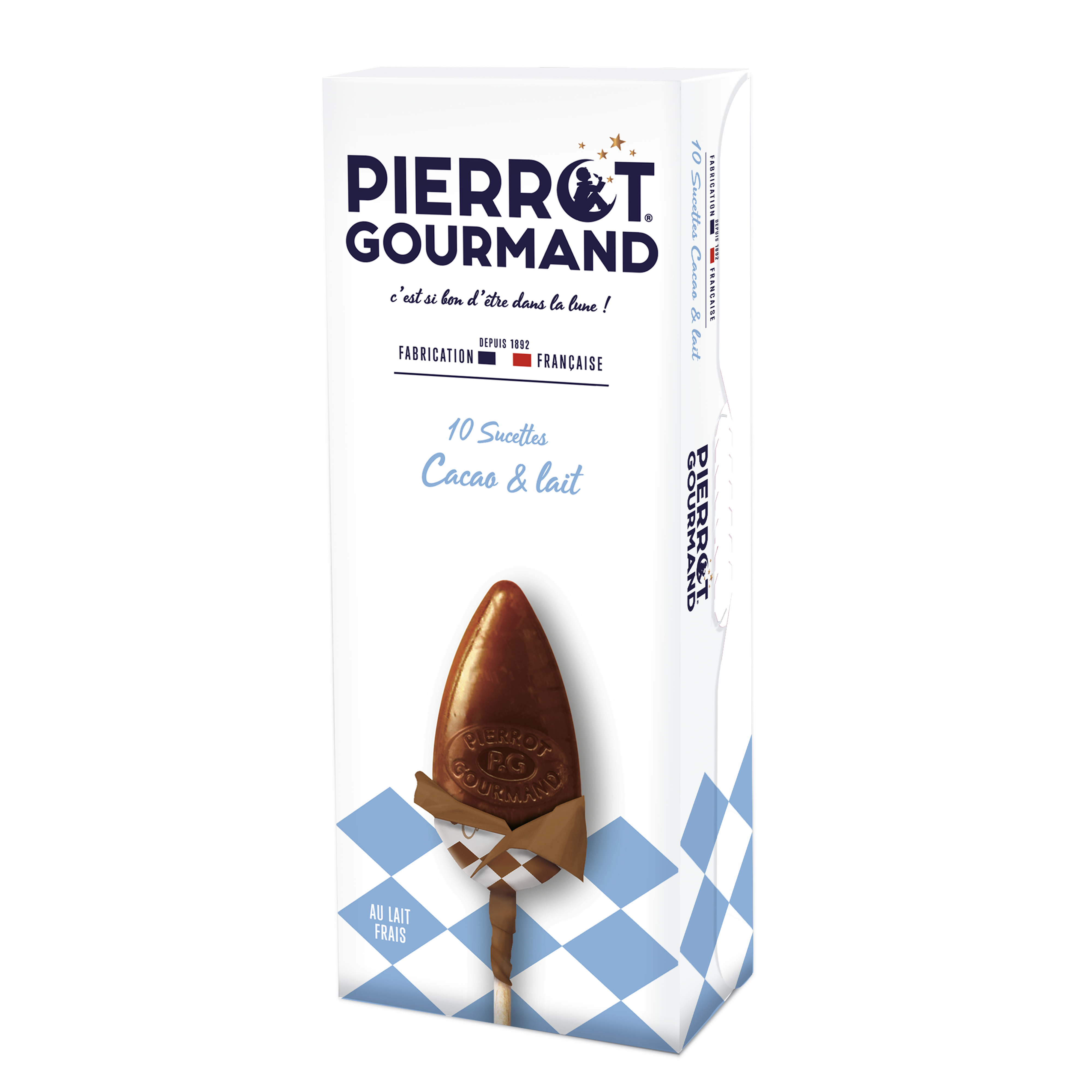 Pierrot Gourmand - Sucettes Cacao & lait x10 - Pierrot Gourmand - Image 1