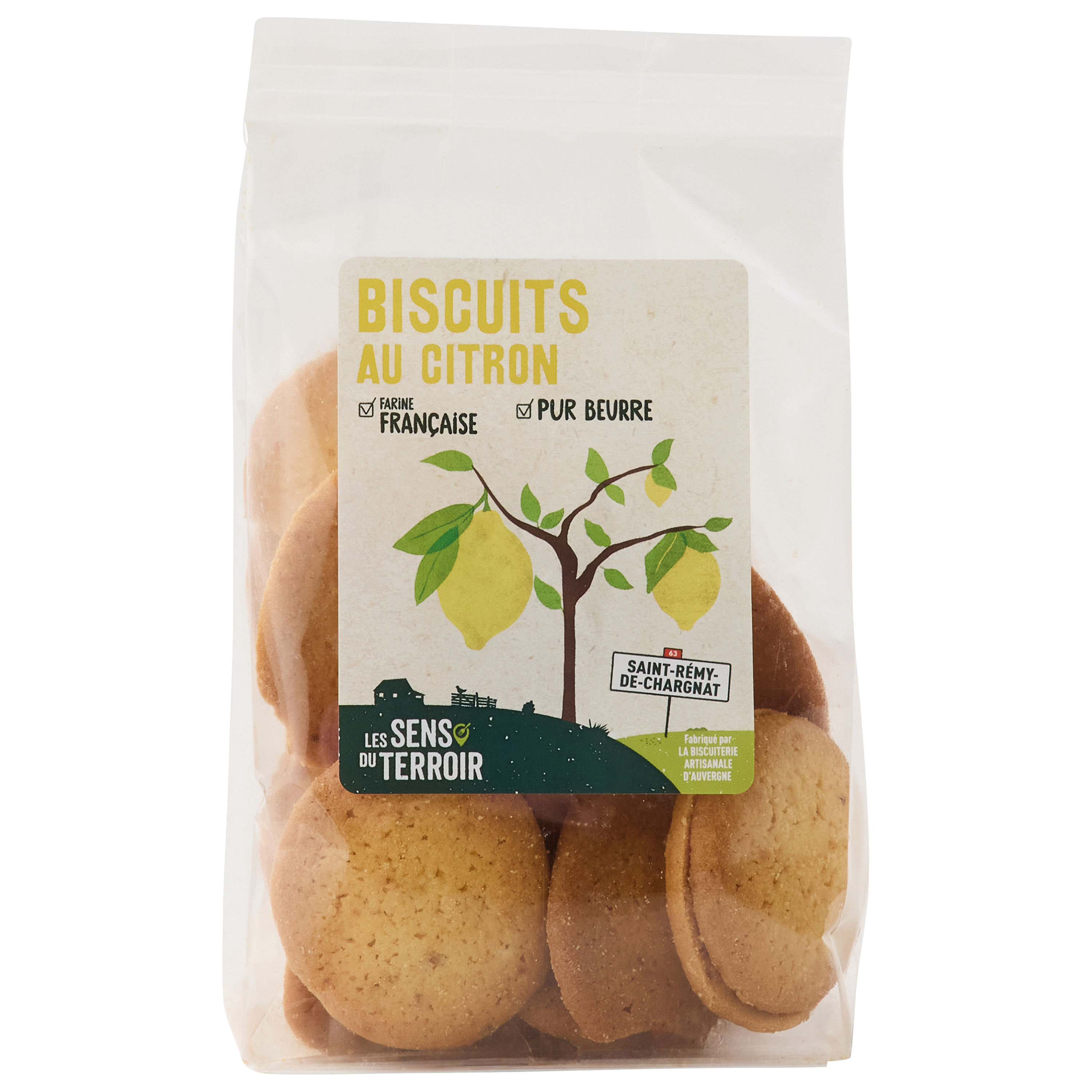 Les Sens du Terroir - Biscuits au citron 150 g  - Les Sens du Terroir - Image 1