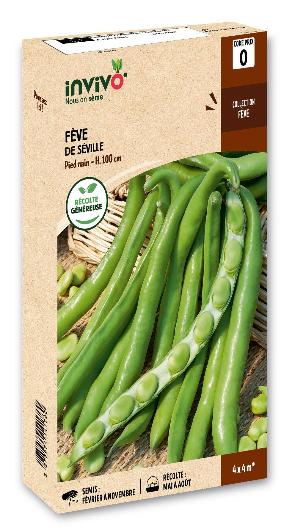 Invivo Nous On Sème - Fève de Séville boîte de 200g - Série 0 - INVIVO Nous on sème - Image 1