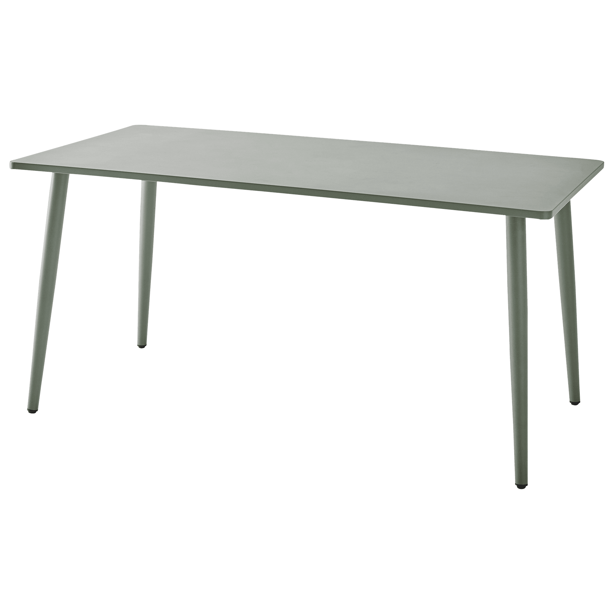Ecloz - Table de jardin rectangulaire acier 4 personnes vert Federico ECLOZ