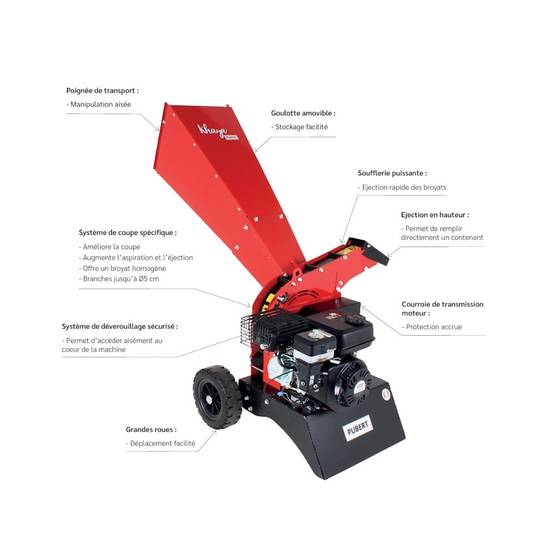 Pubert - Broyeur de végétaux Khaya 55P 212cc 4000W - PUBERT - Image 2