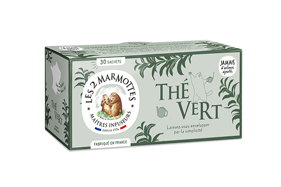 Les 2 Marmottes - Thé Vert Bio 48 g - Les 2 marmottes