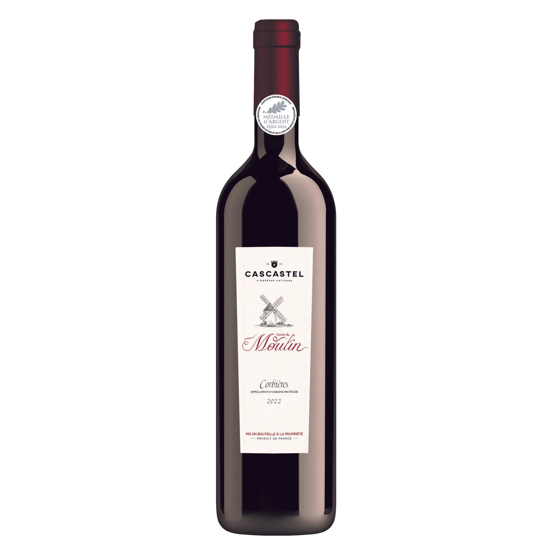 Vignerons De Cascastel - AOP Corbières Cuvée du Moulin rouge 75 cl - Cascastel