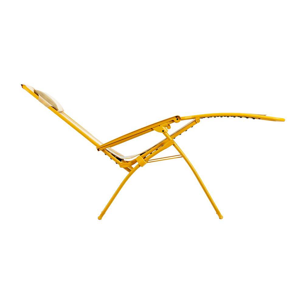 Fauteuil de jardin détente pliant miel Relax Lafuma Mobilier - Image 2