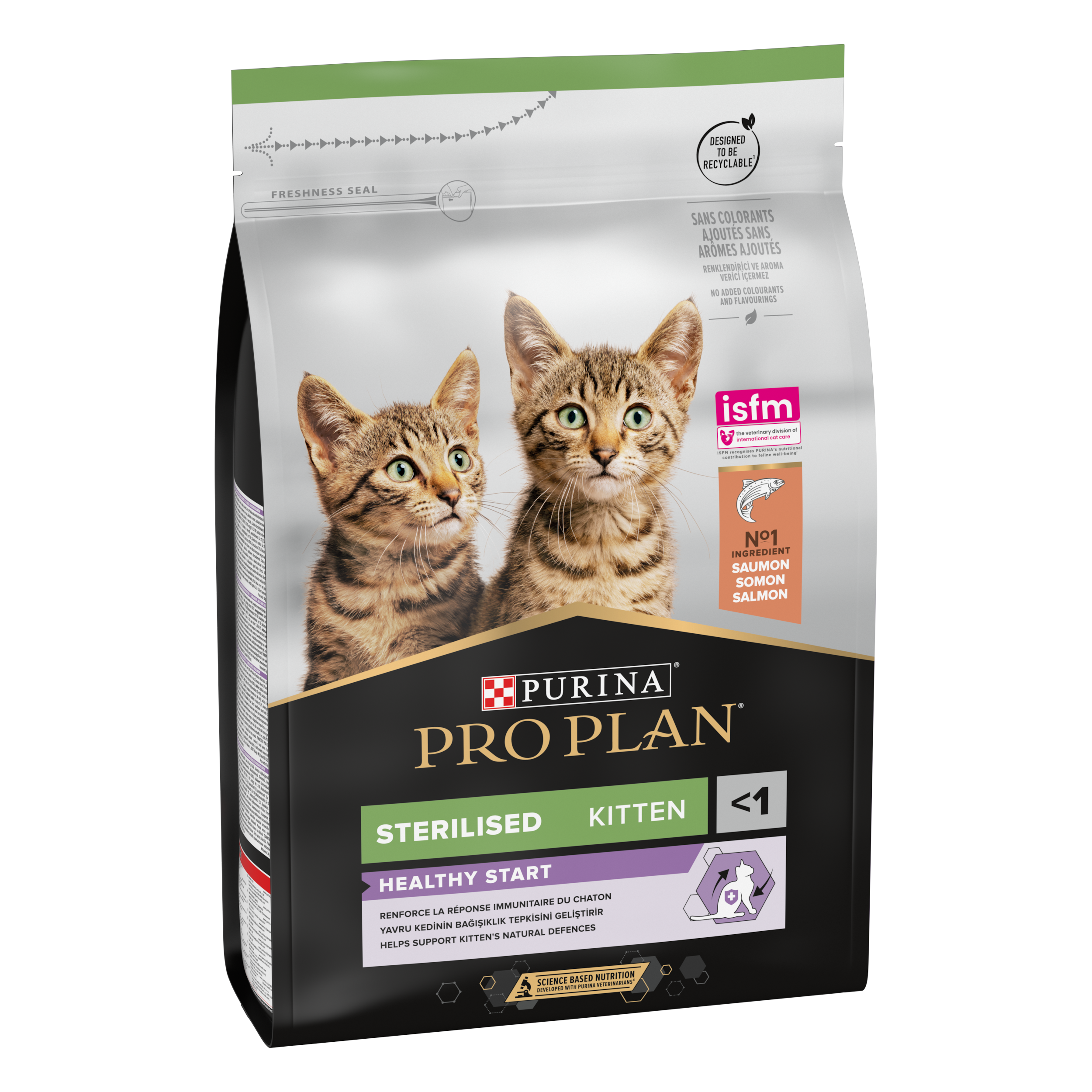 PRO PLAN Sterilised Kitten HEALTHY START Saumon 3kg - Image 1