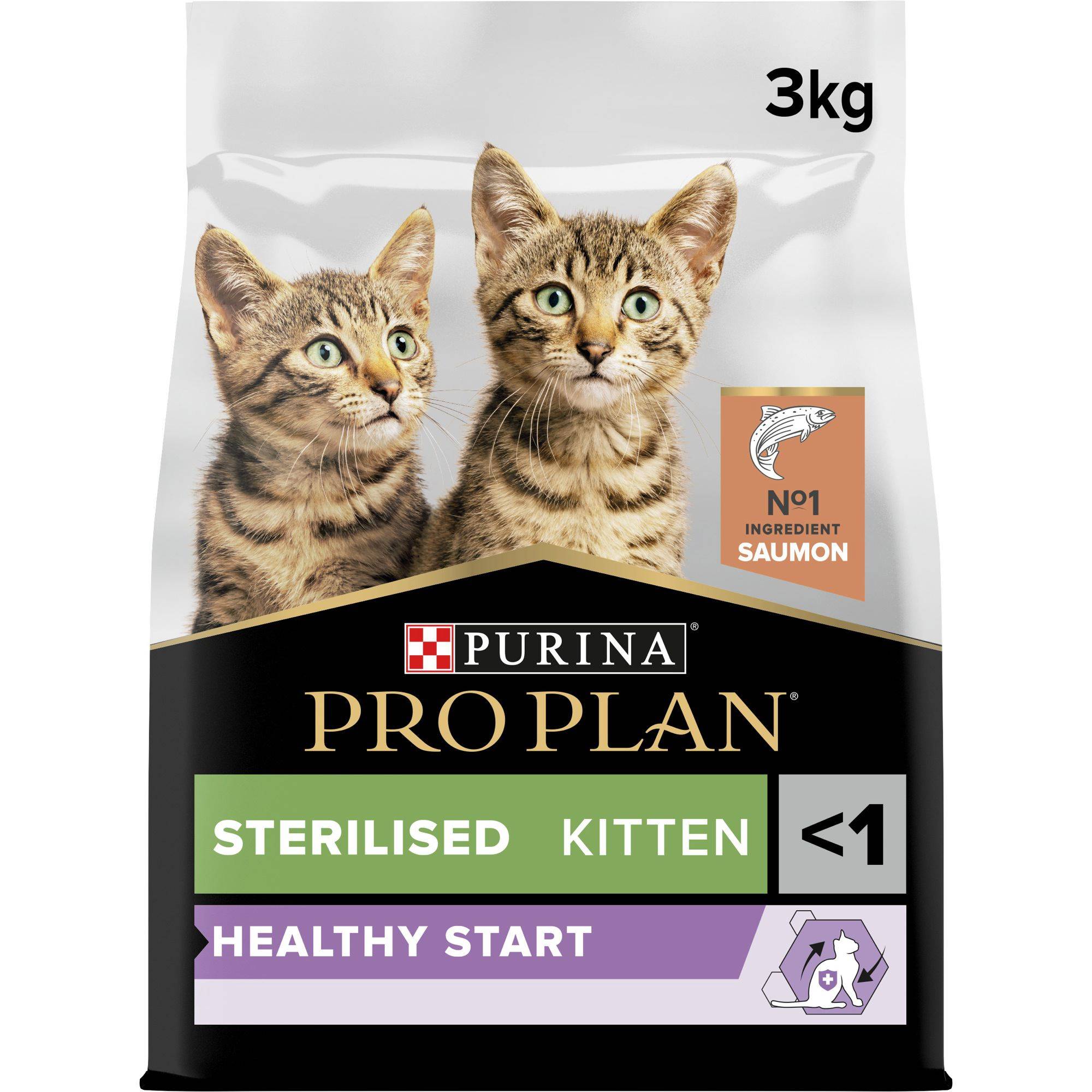PRO PLAN Sterilised Kitten HEALTHY START Saumon 3kg - Image 9