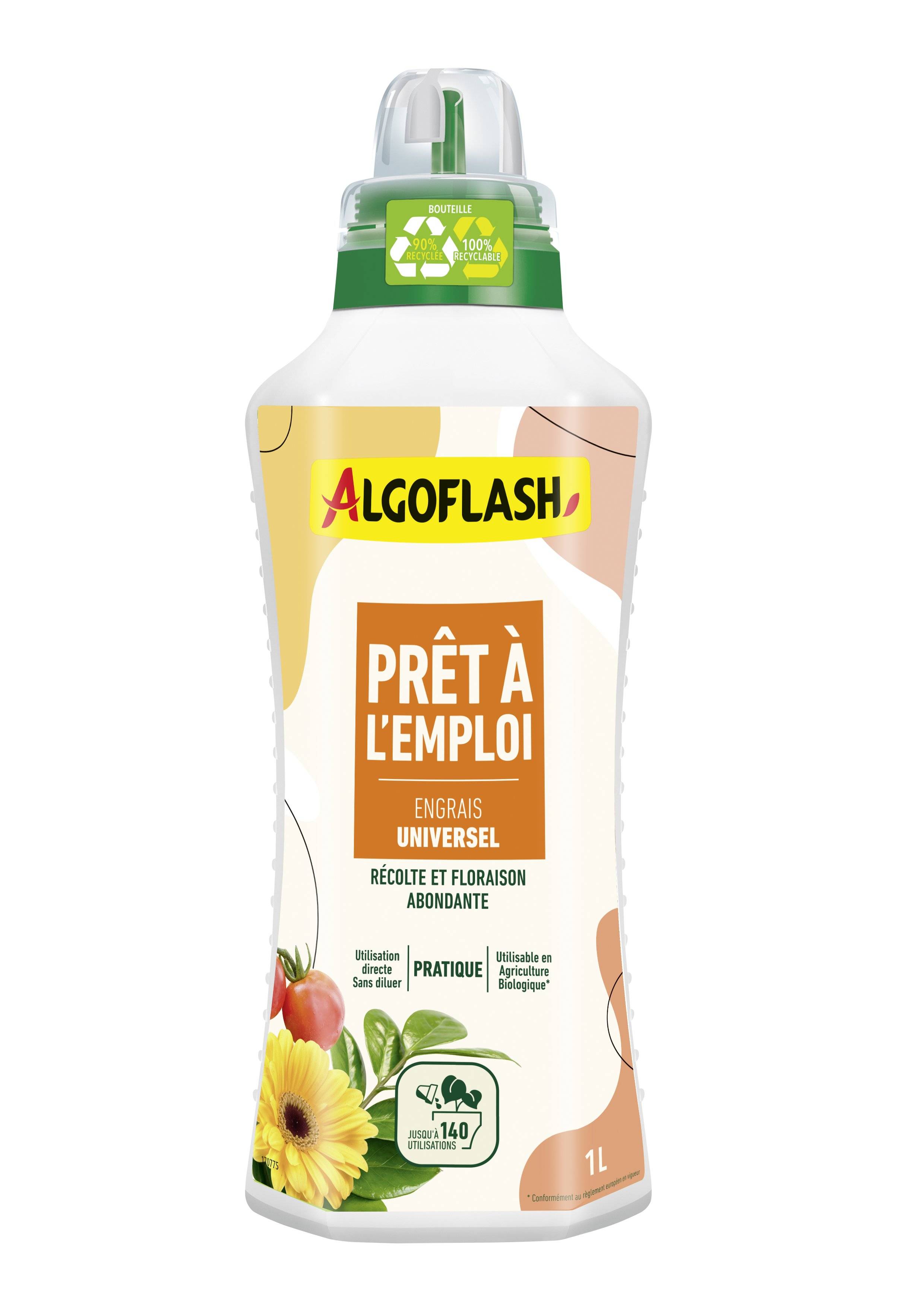 Algoflash - Engrais prêt à l'emploi Universel UAB 1 L - Algoflash
