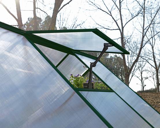 Canopia by Palram - Serre de jardin polycarbonate aluminium vert 9 m² Balance avec embase - Canopia by Palram - Image 4