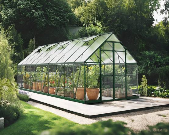 Canopia by Palram - Serre de jardin polycarbonate aluminium vert 14,8 m² Balance avec embase - Canopia by Palram - Image 1
