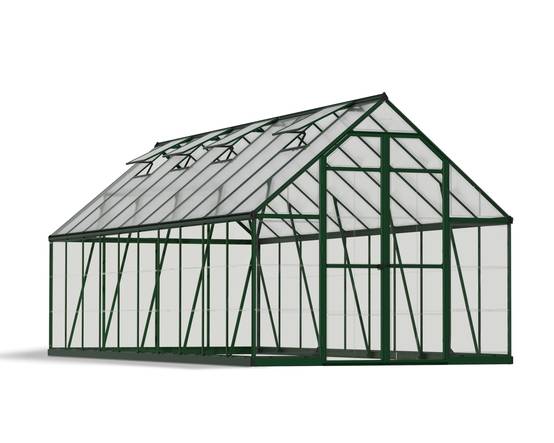 Canopia by Palram - Serre de jardin polycarbonate aluminium vert 14,8 m² Balance avec embase - Canopia by Palram - Image 4