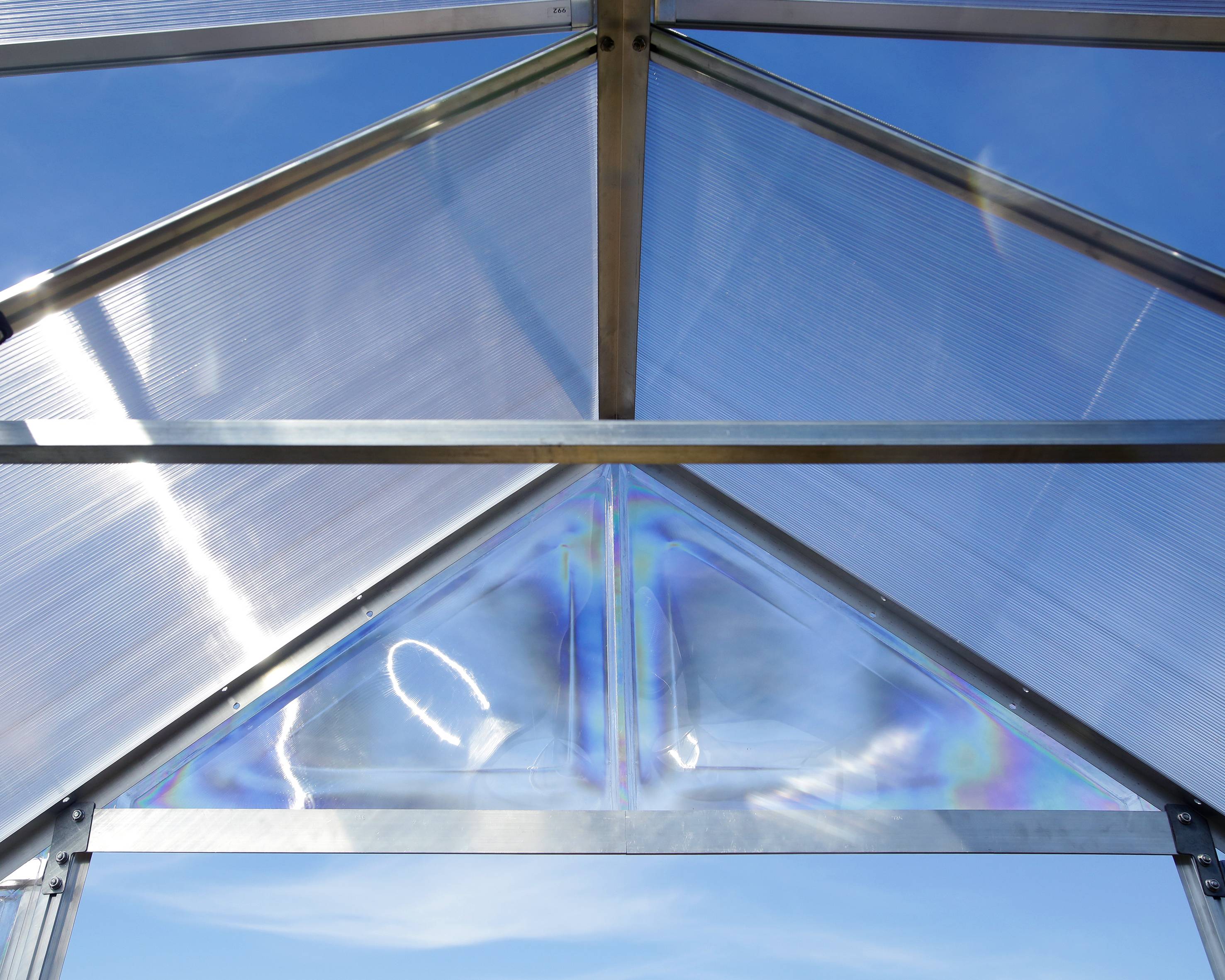 Canopia by Palram - Serre de jardin polycarbonate aluminium brut 18,4 m² Balance avec embase - Canopia by Palram - Image 6