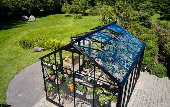 Juliana - Serre de jardin adossée verre trempé aluminium noir 10,9 m² Jubii 60 - Juliana - Image 7