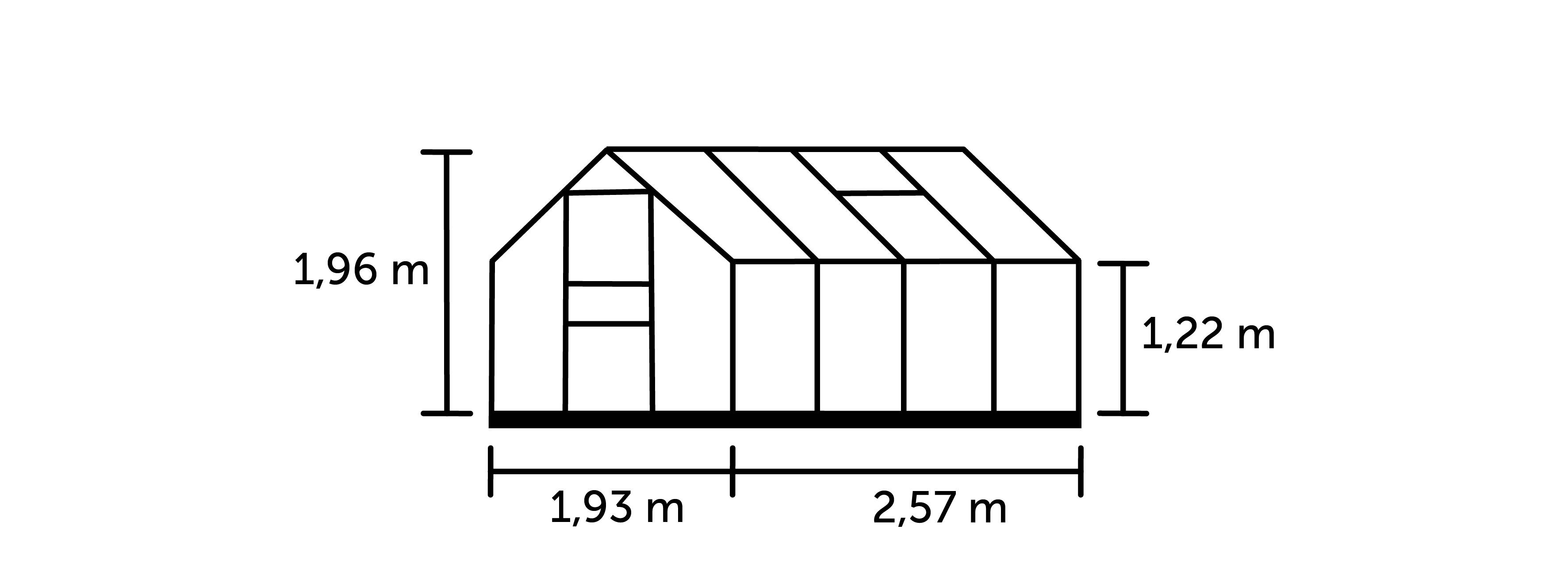 Halls - Serre de jardin polycarbonate aluminium noir 5 m² Popular 86 - Halls - Image 4