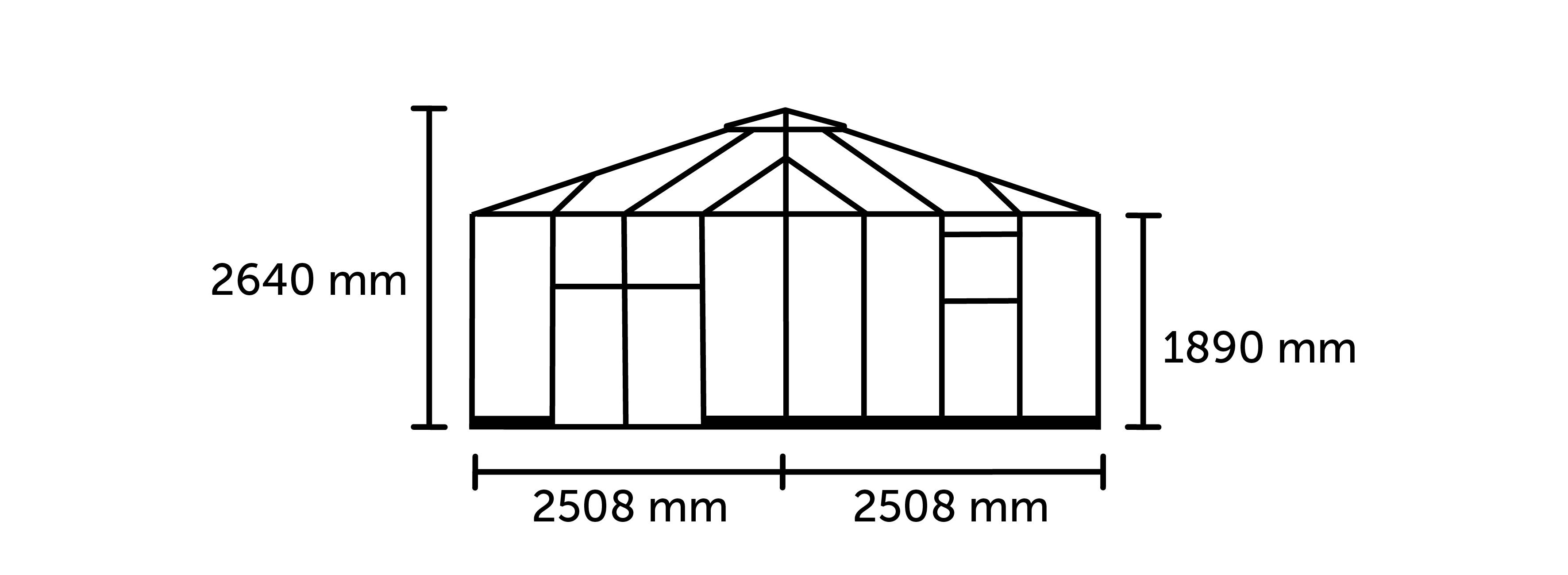 Halls - Serre de jardin verre trempé aluminium noir 6,3 m² Qube Square 8 - Halls - Image 9