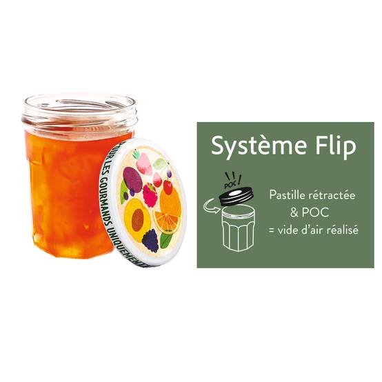 Invivo Nous On Sème - Pots à confiture 385 ml Ø 82 mm x6 - INVIVO Nous on sème - Image 2