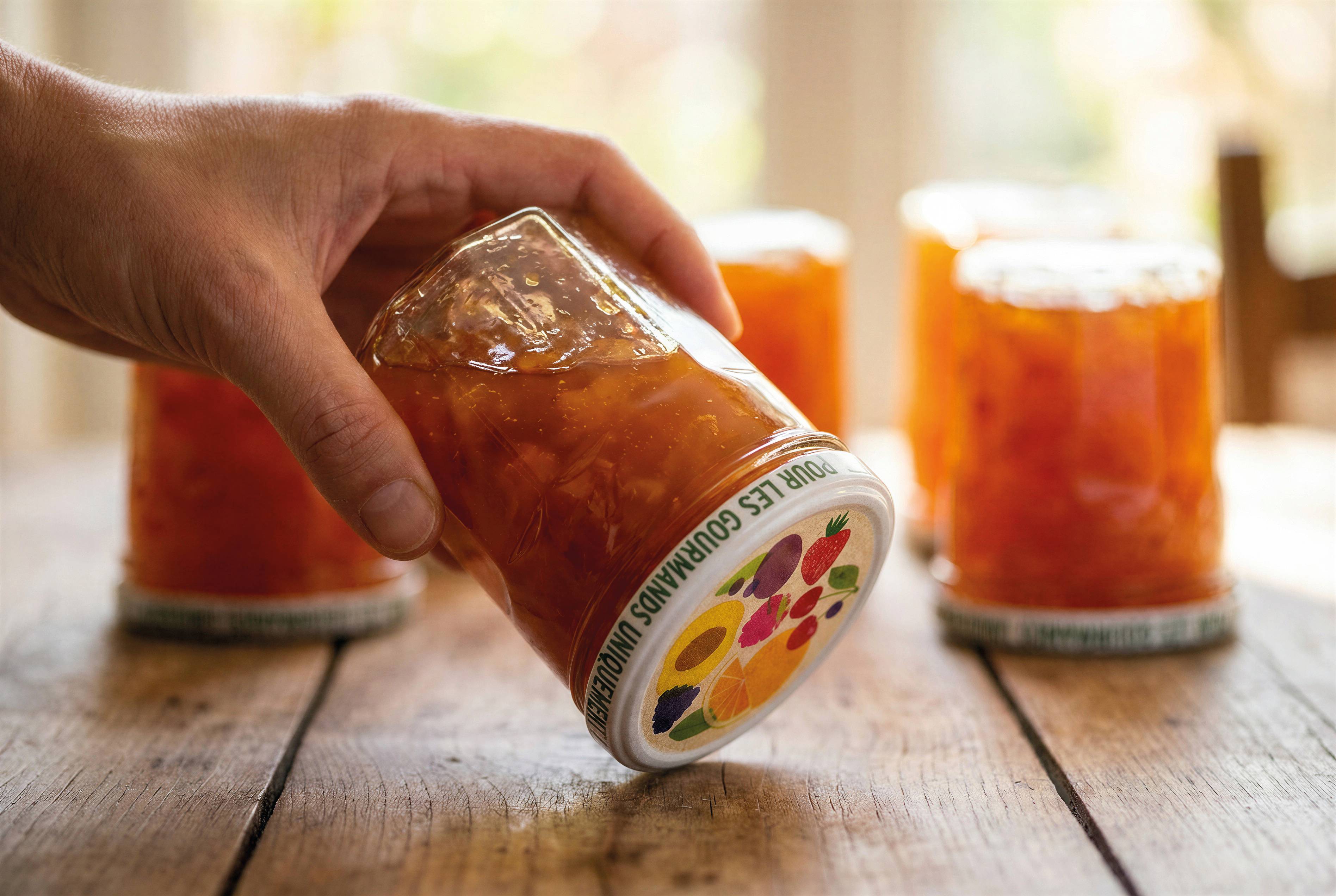 Invivo Nous On Sème - Pots à confiture 385 ml Ø 82 mm x6 - INVIVO Nous on sème - Image 3