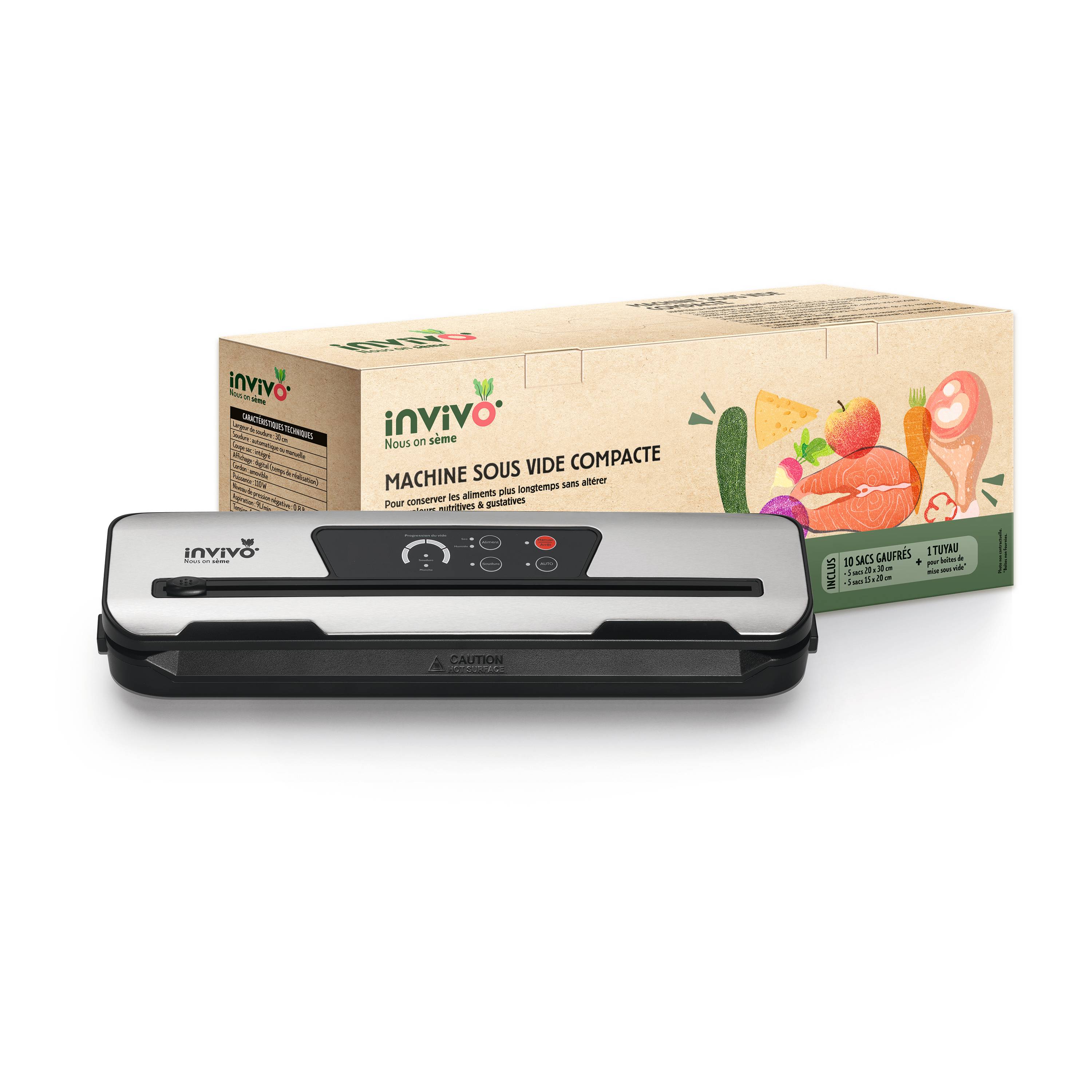 Invivo Nous On Sème - Machine sous vide compacte - INVIVO Nous on sème