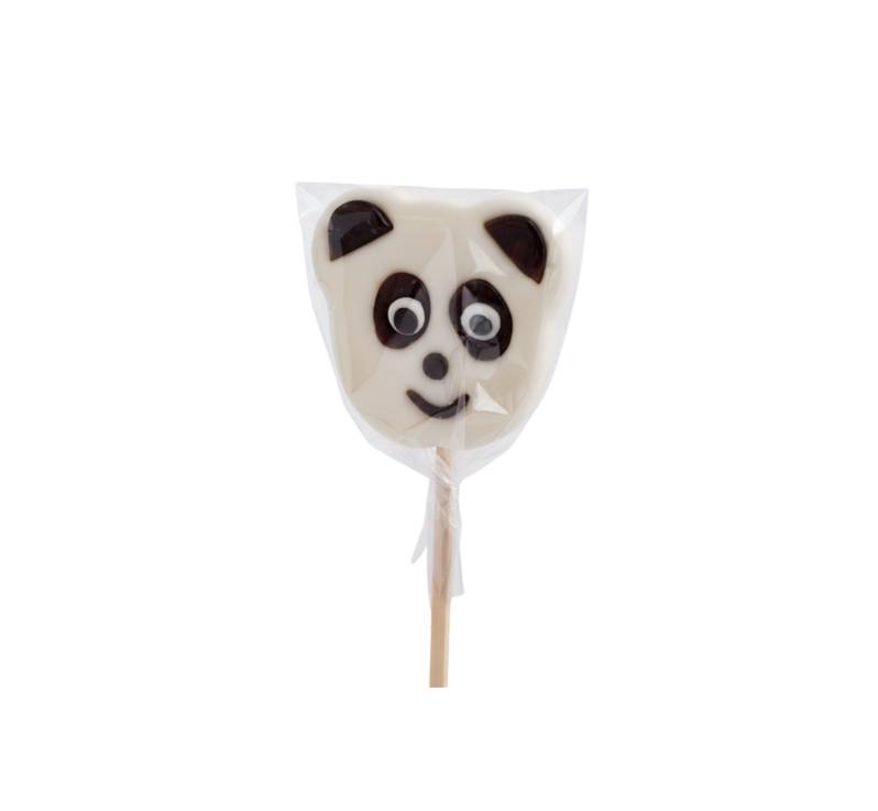 Les Gourmandises de Sophie - Sucette de sucre cuit Panda 50 g - Les Gourmandises de Sophie