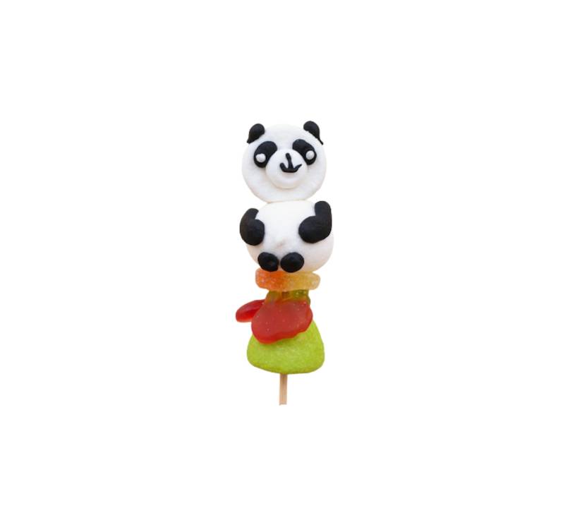 Les Gourmandises de Sophie - Brochette de guimauve Panda 55 g - Les Gourmandises de Sophie