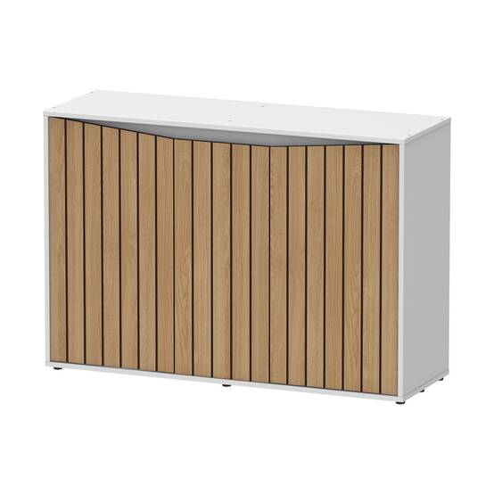 Aquatlantis - Meuble Prestige/Splendid Blanc/Robe Hera Atlas 2 portes Chêne Striés MDF -Aquatlantis -