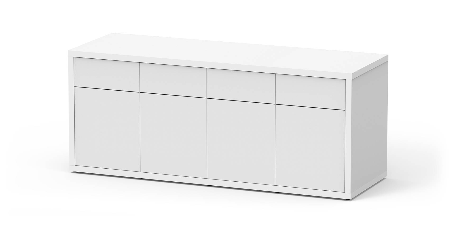 Aquatlantis - Meuble Sublime Blanc Brillant 4 portes - Aquatlantis
