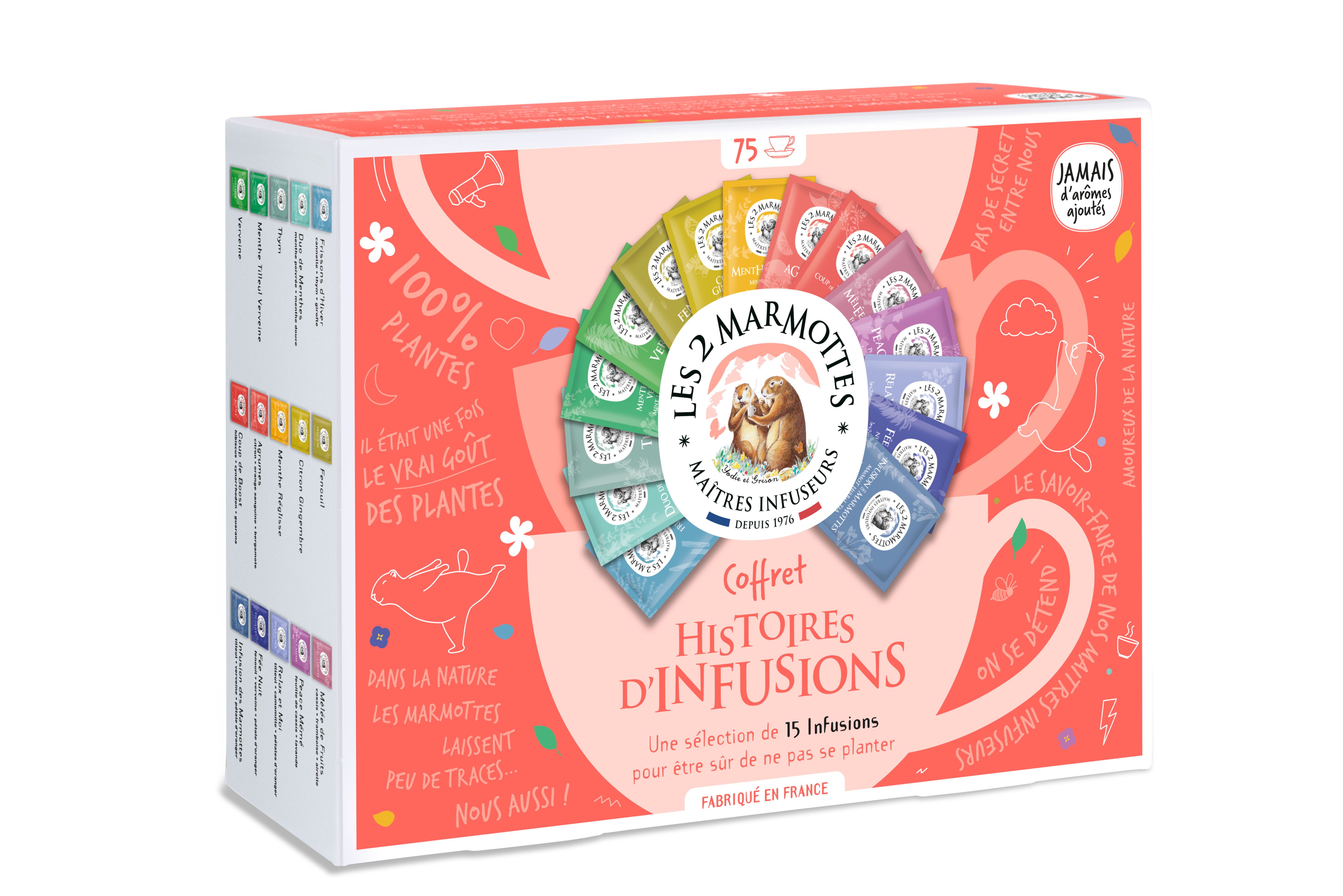 Les 2 Marmottes - Coffret Histoires d'Infusions 116 g - 
Les 2 Marmottes