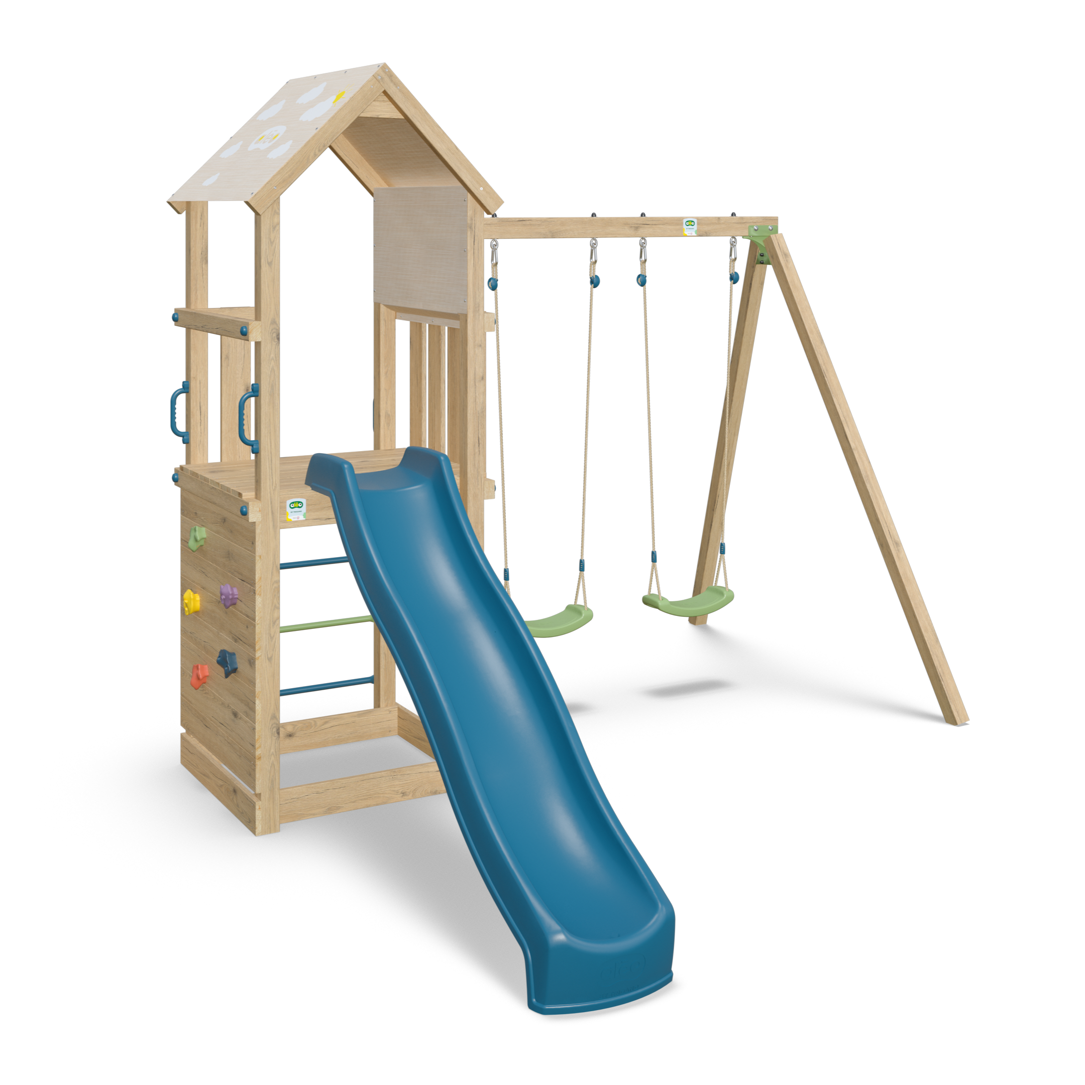 Aleo - Aire de jeux en bois 7 enfants SMART XPERIENCE Aléo by Trigano - Image 2