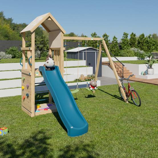 Aleo - Aire de jeux en bois 7 enfants SMART XPERIENCE Aléo by Trigano - Image 1