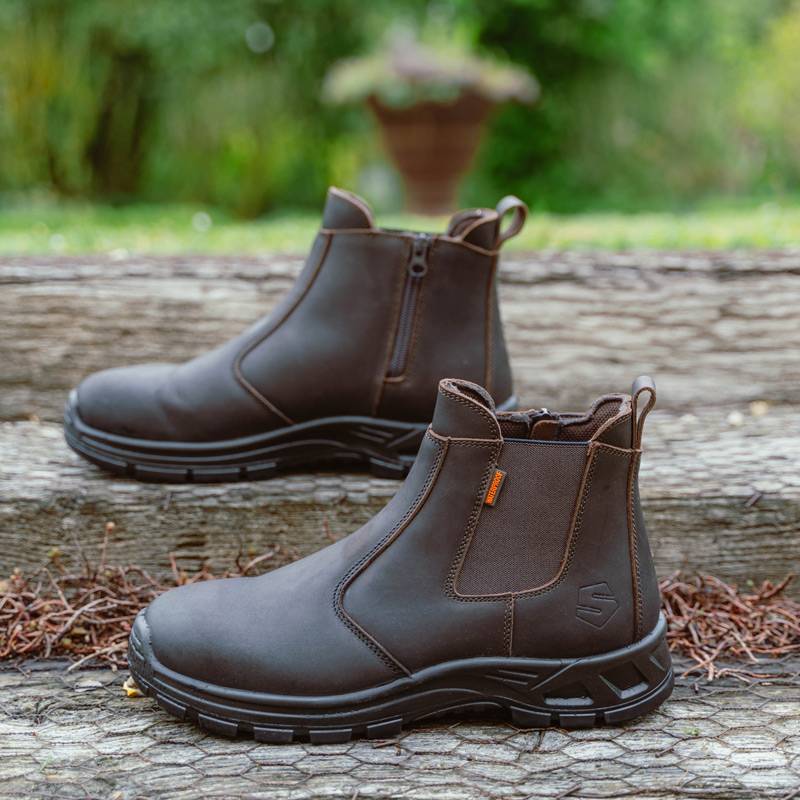 Solidur - Chaussures de travail bottine Solden marron taille 41 - Solidur - Image 2