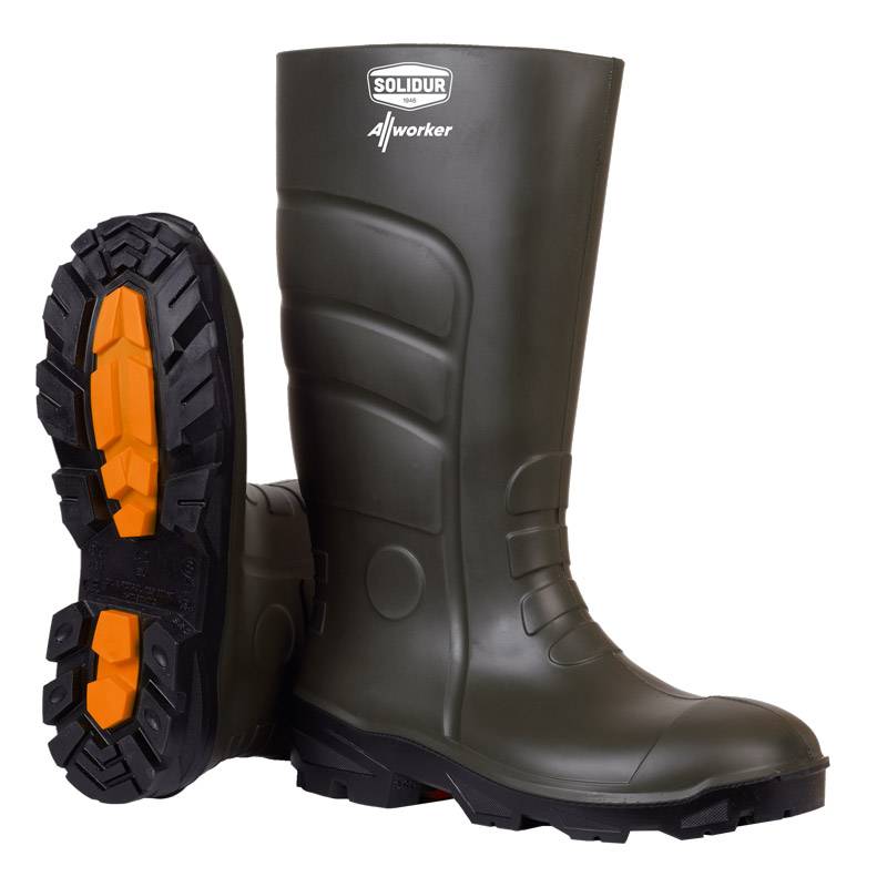 Solidur - Bottes de sécurité ALLWORKER vert taille 43 - Solidur