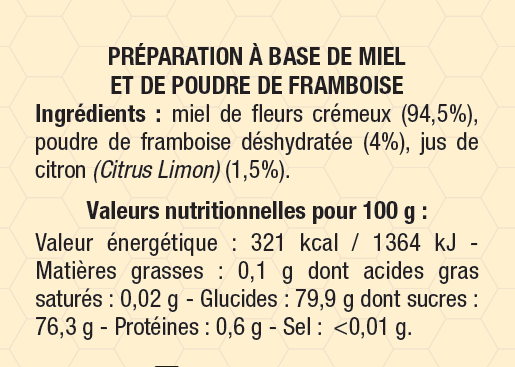 Finabeil - Mielifruit Framboise 240 g - Finabeil - Image 2