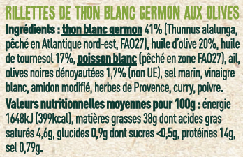 Les Sens du Terroir - Rillettes de thon aux olives  140 g - Les Sens du Terroir - Image 2